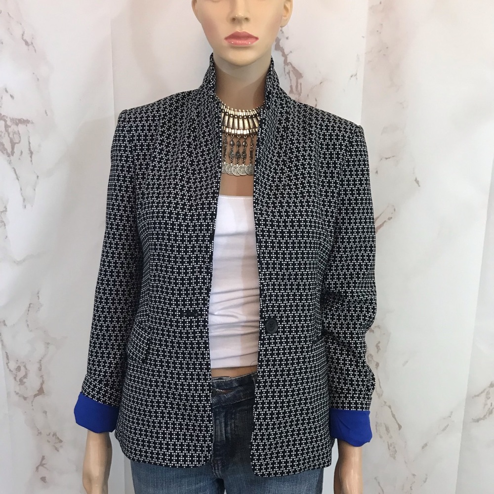 Express Block Print Blazer Jacket